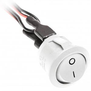 Intrerupator ON OFF pentru banda led, alb mat