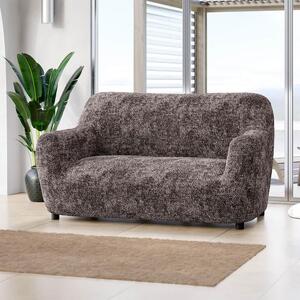 Huse bielastice MARMO maro fotoliu dublu (l. 120 - 160 cm)