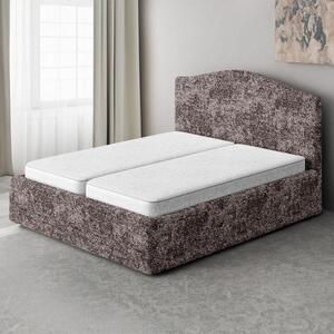 Huse bielastice MARMO maro pat (l. 140 - 200 cm)