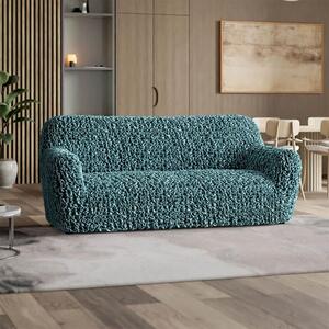 Huse bielastice VELVET petrol fotoliu triplu (l. 170 - 220 cm)