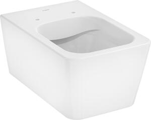 Vas WC suspendat Hansgrohe, EluPura Q, cu spălare AquaFall Flush, 54x36 cm, alb