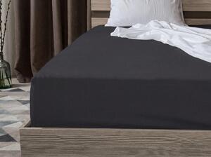 Cearsaf Jersey cu lycra antracit 180 x 200 cm