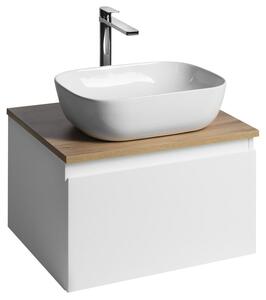 Aqualine Aqualine, dulap ALTAIR cu blat 58 cm, stejar alb/emporio, AI263-02