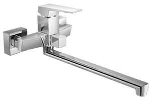 Aqualine Aqualine, baterie de perete pentru chiuvetă/cadă RITMO, pas 150 mm, crom, RT015