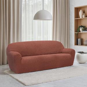 Huse super elastice RUBINIA cărămizii fotoliu dublu (l. 140 - 180 cm)