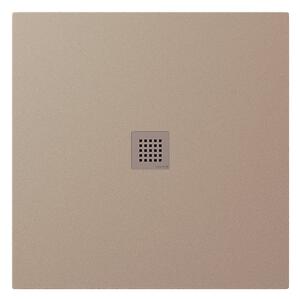 Polysan Polysan, cadita de dus TRENECA din marmura turnata cu posibilitate de reglare a dimensiunii 90x90cm, bej mat, 84300.81