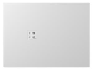 Polysan Polysan, cadita de dus TRENECA din marmura turnata cu posibilitate de reglare a dimensiunii 120x90cm, alb mat, 84307.11