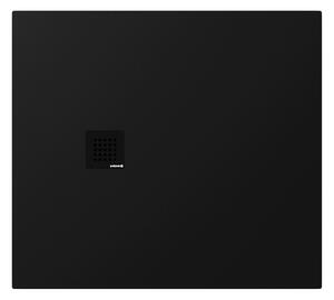 Polysan Polysan, cadita de dus TRENECA din marmura turnata cu posibilitate de reglare a dimensiunii 100x90cm, negru mat, 84306.21