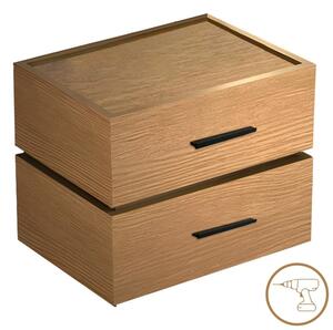 Noptiera Model Sonlen, Stejar, 60x40x44.5 cm