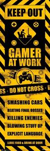Poster Gamer at Work, (53 x 158 cm)