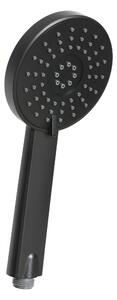 Invena Dafni, cap de duș manual cu 3 funcții rotund, negru mat, INV-AS-02-004-S