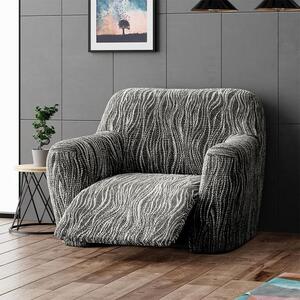 Huse bielastice UNIVERSO NOU dungi alb-negru fotoliu de relaxare (l. 70 - 90 cm)
