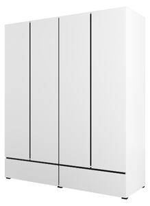 Dulap de haine Crossroad S20 (alb + negru). Promo -20%. 1118235
