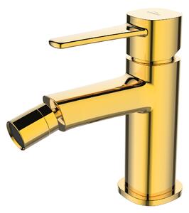 Invena Glamour, baterie pentru bideu de sine statator, auriu lucios, INV-BB-02-009-V
