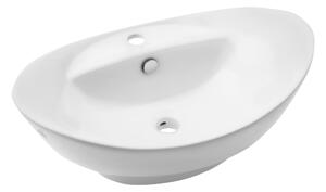 Invena Esla, chiuveta ceramica 59x39x22 cm, alb, INV-CE-35-001-C