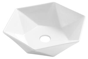 Invena Naxos, chiuveta blat 54x54 cm, alb, INV-CE-55-001-C