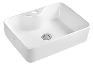 Invena Patras, chiuveta blat 49x38x13 cm, alb, INV-CE-46-001-W