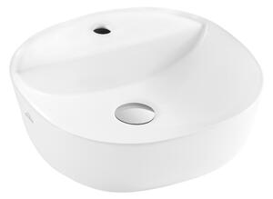 Invena Parla, chiuveta blat 40x40x12 cm, alb, INV-CE-41-001-C
