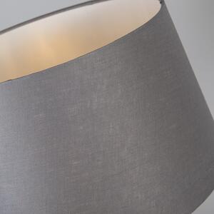 Lampă de masă neagră cu umbră gri de 35 cm reglabilă - Parte