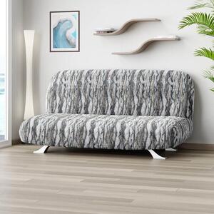 Huse bielastice OCEANO NOU gri-albăstrui 2fotoliu cu manere de lemn (l. 80 -140 cm)