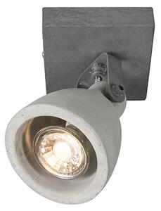 Set de 4 spoturi industriale gri beton cu 1 lumină - Creto