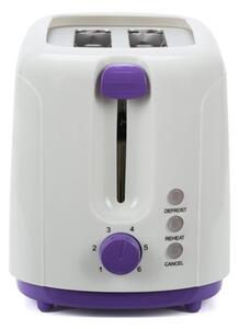Prajitor de paine Heinner TP-750UV, 750W, 6 nivele de rumenire, 3 functii, control variabil al temperaturii, oprire automata, violet