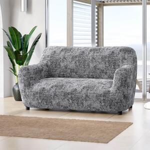 Huse bielastice MARMO gri fotoliu dublu (l. 120 - 160 cm)