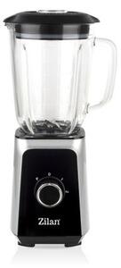 Blender ZILAN ZLN3925, 1.5 l, 2 viteze + Functie impuls, Zdrobire gheata, Vas de sticla, Inox