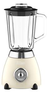 Blender Retro Zilan ZLN1207, putere 500W, capacitate 1.5L, 2 trepte de viteza, functie Pulse, vas din sticla, lame din otel inoxidabil