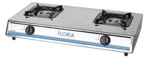 Aragaz plita inox Floria, 72 x 40 x10 cm, 2 och. ZLN8365, alimentare GPL Butelie