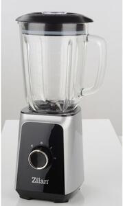 Blender ZILAN ZLN3925, 1.5 l, 2 viteze + Functie impuls, Zdrobire gheata, Vas de sticla, Inox