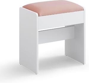 Scaun pentru masa toaleta Vasagle, Roz, 28.6 x 45 x 45 cm