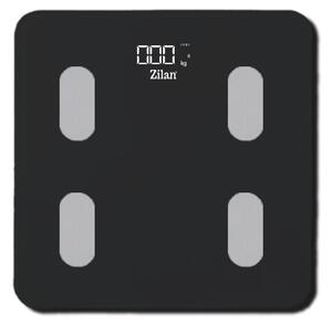 Cantar corporal Zilan ZLN8980 din sticla securizata, capacitate 3-180kg, Aplicatie OKOK, Display LED