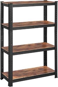 Raft metalic, Songmics, Negru, 520 kg 40 x 80 x 160 cm