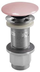 Sapho Sapho, Scurgere lavoar 5/4", clic-clack, dop beton, 10-80mm, roz semilucios, AS921