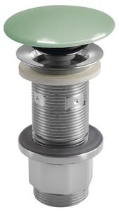 Sapho Sapho, Scurgere lavoar 5/4", clic-clack, dop beton, 10-80mm, verde semilucios, AS923