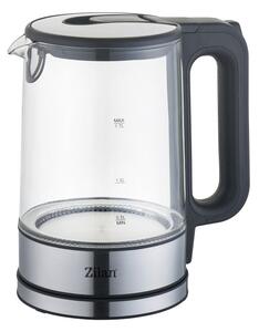 Fierbator cu LED albastru Zilan ZLN1796, 1.7L, 2200 W, transparent