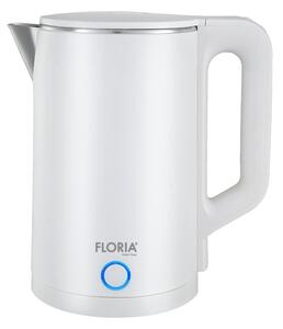 Fierbator electric Floria ZLN4920 Alb, putere 1500W, capacitate 2 litri, protectie la supraincalzire