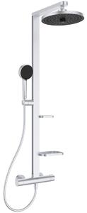 Ideal Standard Alu+ set de duș perete cu termostat cu duș de ploaie crom BD583SI