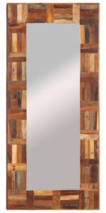 Oglindă de perete, 50x110 cm, lemn masiv reciclat