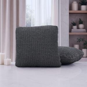 Huse super elastice RUBINIA antracit feţe de pernă 2 buc (40 x 40 cm)