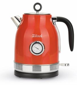 Fierbator RETRO Zilan ZLN7033 Rosu, Capacitate 1.7 Litri, Putere 2200W, Rotire 360