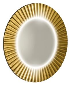 Sapho Sapho, oglindă rotundă PRIDE STRIP cu iluminare LED în ramă, diametru 75cm, auriu, PD750
