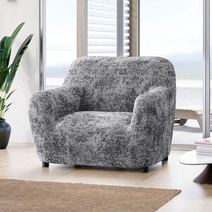 Huse bielastice MARMO gri fotoliu (l. 60 - 110 cm)