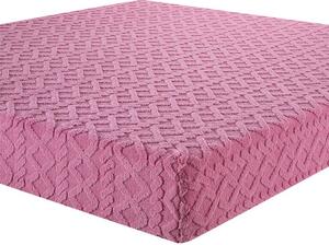 Cearşaf elastic cu blăniţă INVERNO, culoare mure 90 x 200 cm