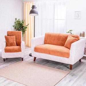 Cuverturi SHERPA culoarea alunei canapea