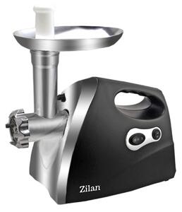 Masina de tocat carne ZILAN ZLN7599,Negru 1200W, Tava si panou inox, Accesorii umplut carnati, Functie revers, 1.6kg min
