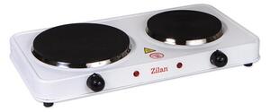 Plita electrica Dubla, ZLN2180 Alb, 49 x 30 x 9 cm, 2500W, termostat reglabil