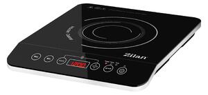 Plita cu inductie Zilan ZLN8078 Neagra, putere 2000W, geam din cristal negru