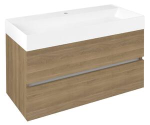 Sapho Sapho, Mobilier lavoar ODETTA 95x50x43.5cm, stejar cuneo, DT100-2525